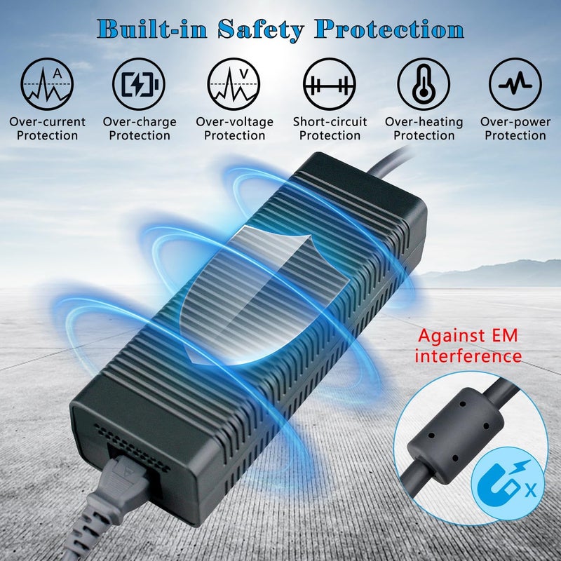 OSTENT محول طاقة 100-240V 203W مع قابس أمريكي لجهاز Microsoft Xbox 360 - Image 3